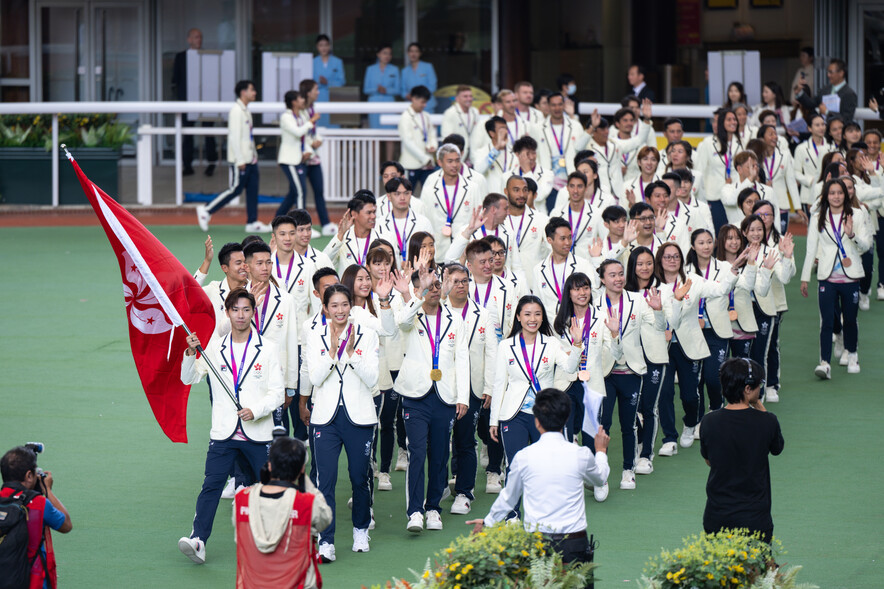 <p>Medallists of the 19<sup>th</sup> Asian Games Hangzhou celebrated in the Hong Kong China&rsquo;s Asian Games Medallists Celebration Raceday.</p>
